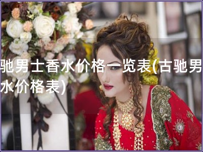 古馳男士香水價格一覽表(古馳男士香水價格表)
