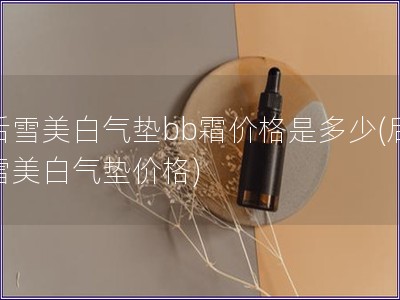 后雪美白氣墊bb霜價格是多少(后雪美白氣墊價格)