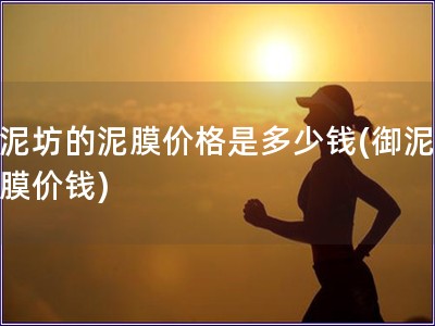 御泥坊的泥膜價格是多少錢(御泥坊泥膜價錢)