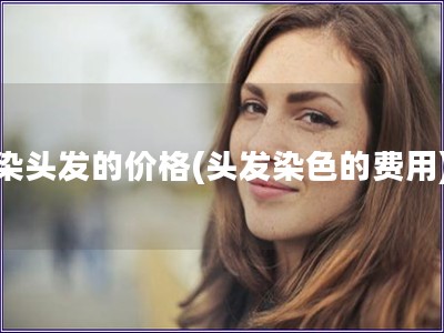染頭發的價格(頭發染色的費用)