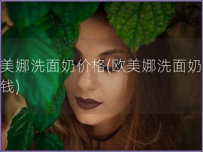 歐美娜洗面奶價格(歐美娜洗面奶多少錢)