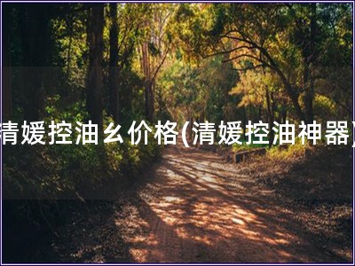 清媛控油ㄠ價(jià)格(清媛控油神器)