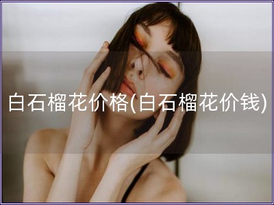 白石榴花價格(白石榴花價錢)
