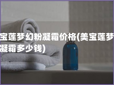 美寶蓮夢幻粉凝霜價格(美寶蓮夢幻粉凝霜多少錢)
