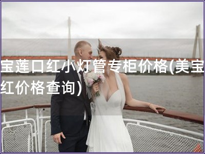 美寶蓮口紅小燈管專柜價格(美寶蓮口紅價格查詢)