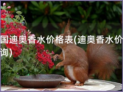 美國迪奧香水價格表(迪奧香水價格查詢)