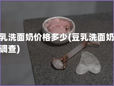 豆乳洗面奶價格多少(豆乳洗面奶價格調查)