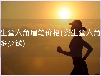 資生堂六角眉筆價格(資生堂六角眉筆多少錢)