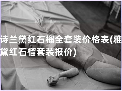 雅詩蘭黛紅石榴全套裝價格表(雅詩蘭黛紅石榴套裝報價)