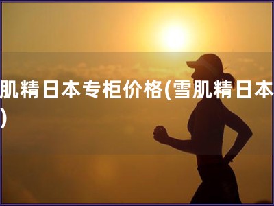 雪肌精日本專柜價格(雪肌精日本買價)