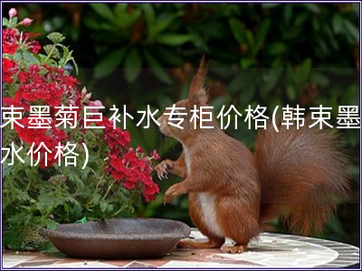 韓束墨菊巨補水專柜價格(韓束墨菊補水價格)